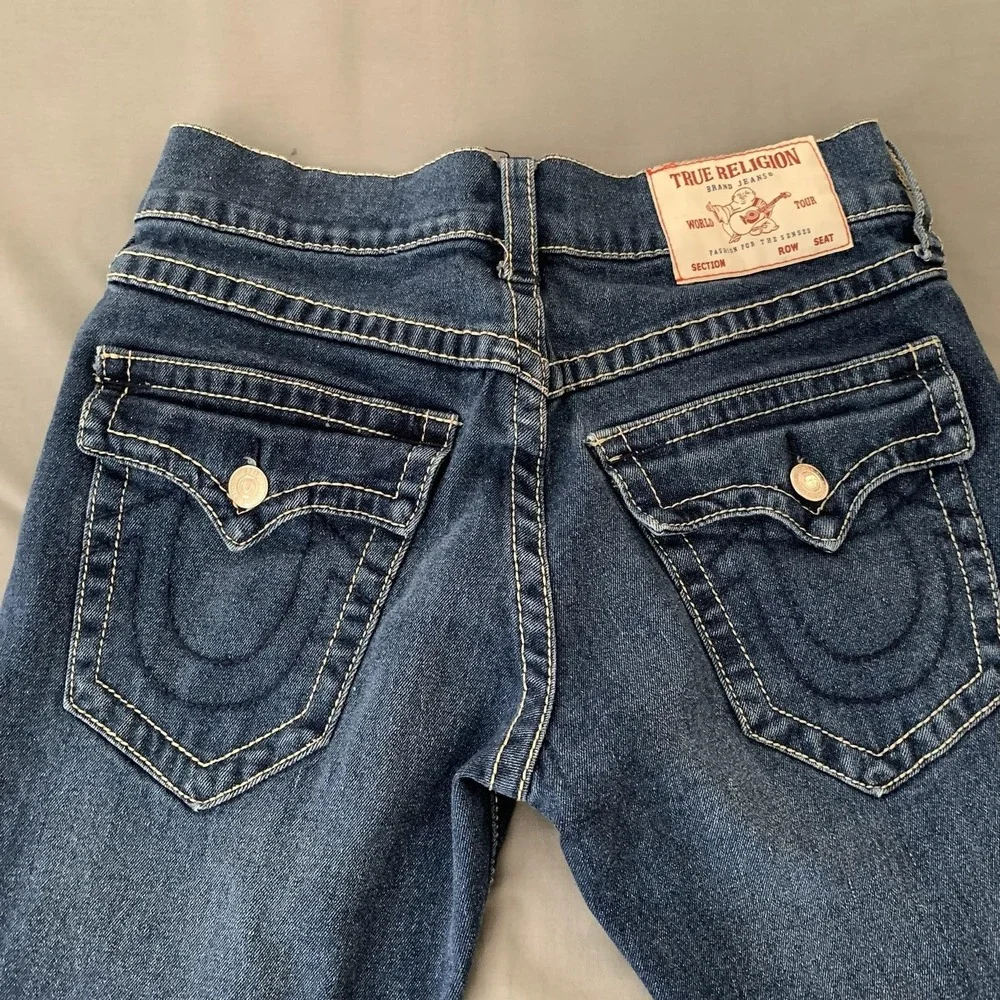 True Religion Geno Relaxed Slim Jeans Mens 30x30 Blue Medium Wash Denim Pants